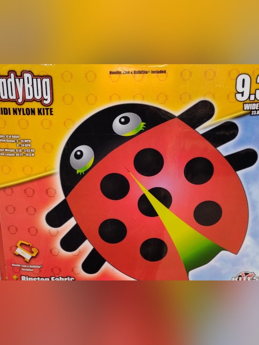 LadyBug Kids Kite - Red and Black